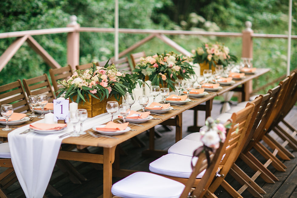 Reception decoration - Rustic wedding decor