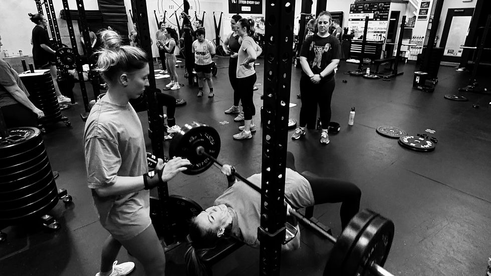 CrossFit athlete training at Push Box Fitness group class