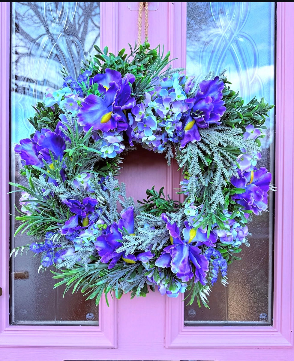 Thumbnail: Spring Faux Flower Wreath 