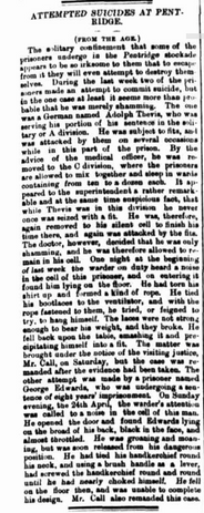 The Argus
Pentridge Prison, Coburg, Australia.