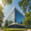 enterprise investor office building with trees and blue sky