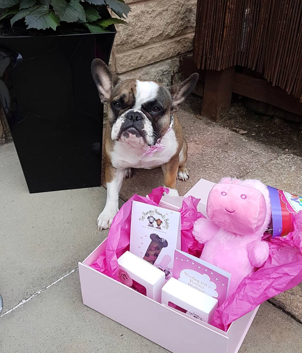 Arla with her 1st Birthday Box