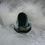 Thumbnail: Lichen Velvet with Sea Grey Silk | Horseshoe Ring Box