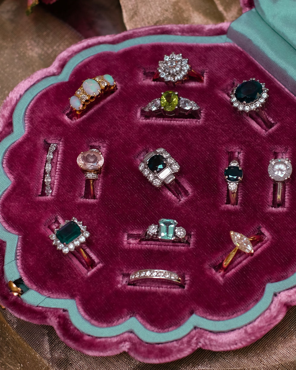 Thumbnail: Reserved | Bespoke Sirène | Scallop 13 Slot Multi Ring Box