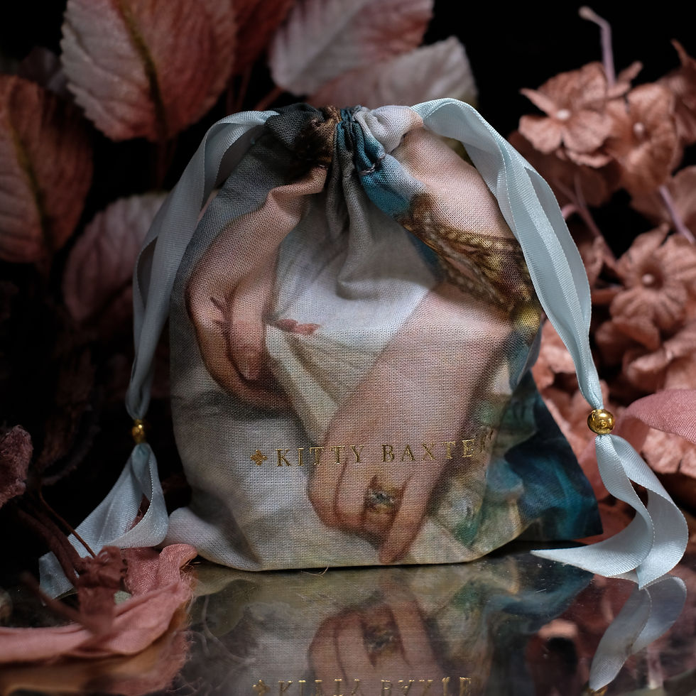 Thumbnail: Juliet in Pearl Blue | Morning Skies Interior | Gold | Large