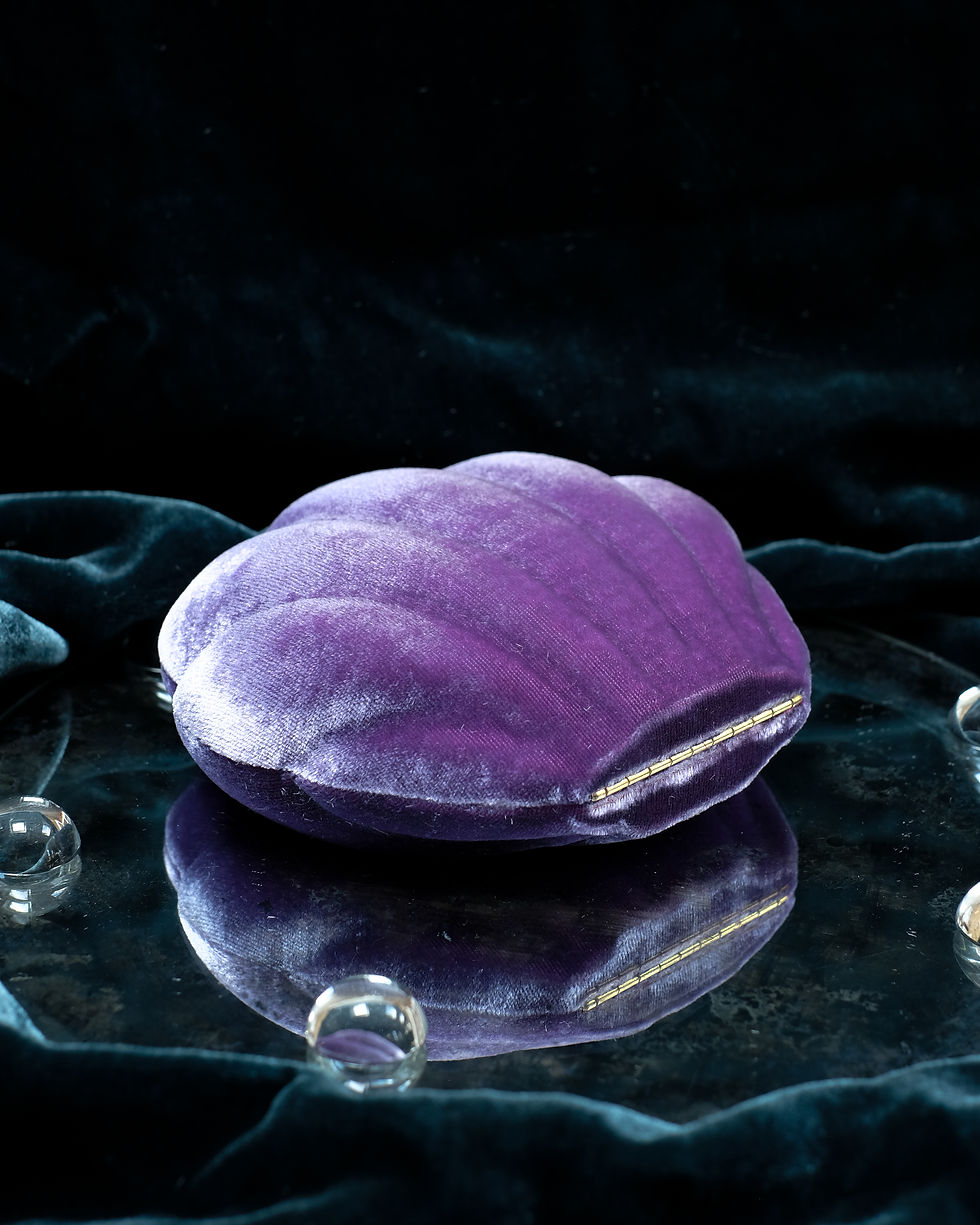 Thumbnail: Purple Fuchsia Velvet & Pink Violet Silk | Grande Ondine | Bracelet Box