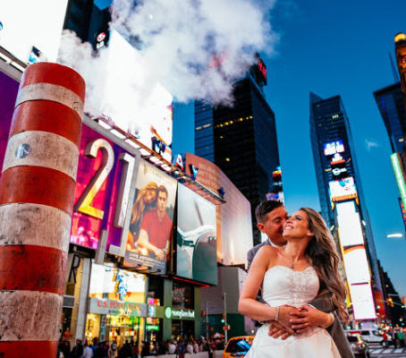 Ensaio trash the dress em Nova York