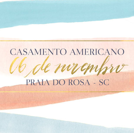 Inscrição Casamento Americano • Beach Wedding