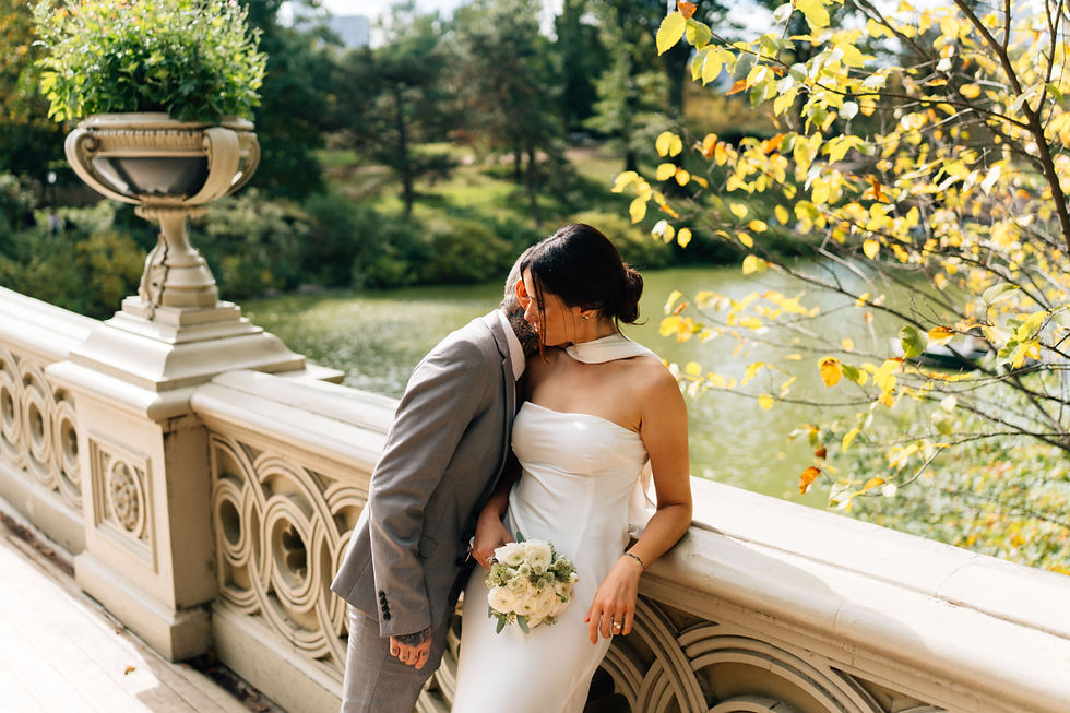 Casamento no outono no Central Park