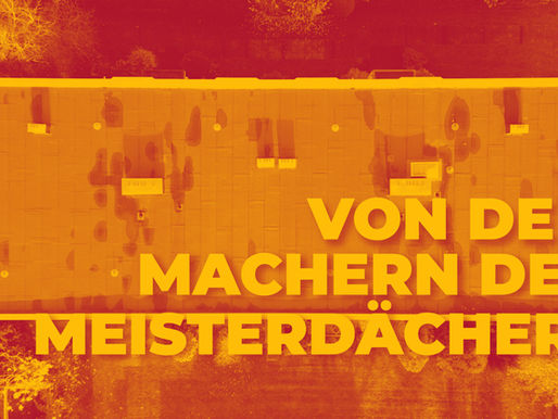 Energetische Sanierung des Flachdaches eines Miethauses.