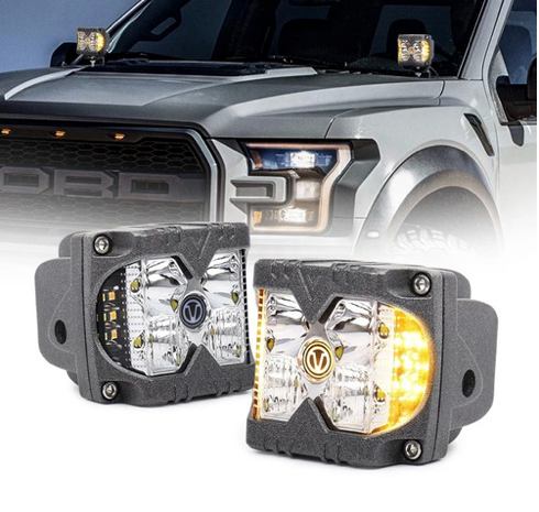 Miniatura: Par de faros 3" estrobo tipo Baja