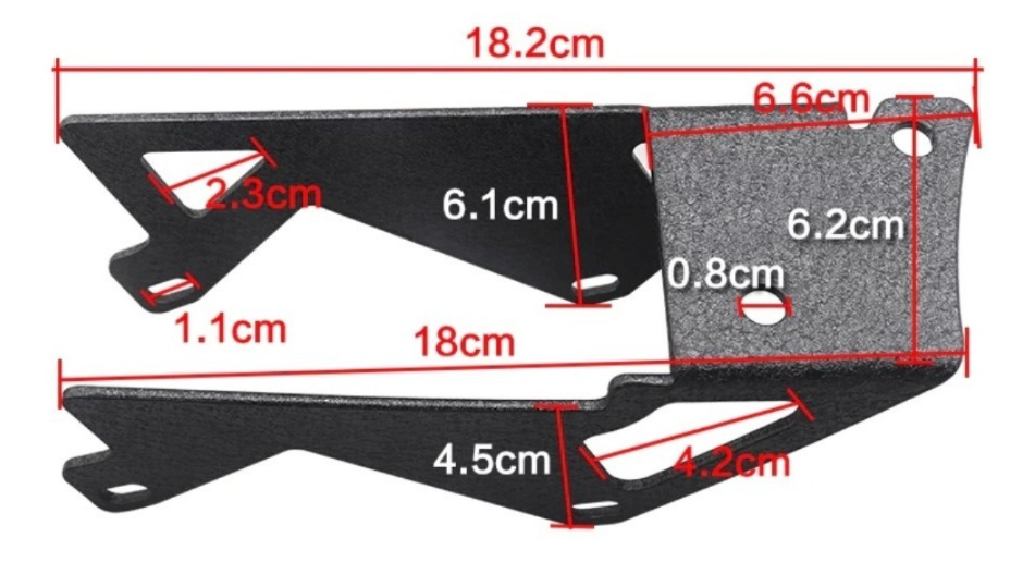 Miniatura: Monturas Base Para Parabrisas Doble Dually Jeep Jk 07-17