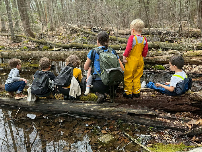 Chelsea and kids at vernal pool.jpeg