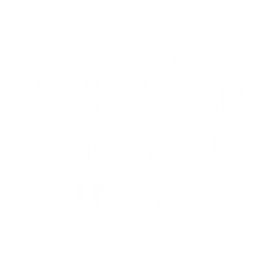 White Monopoly Gutters Logo