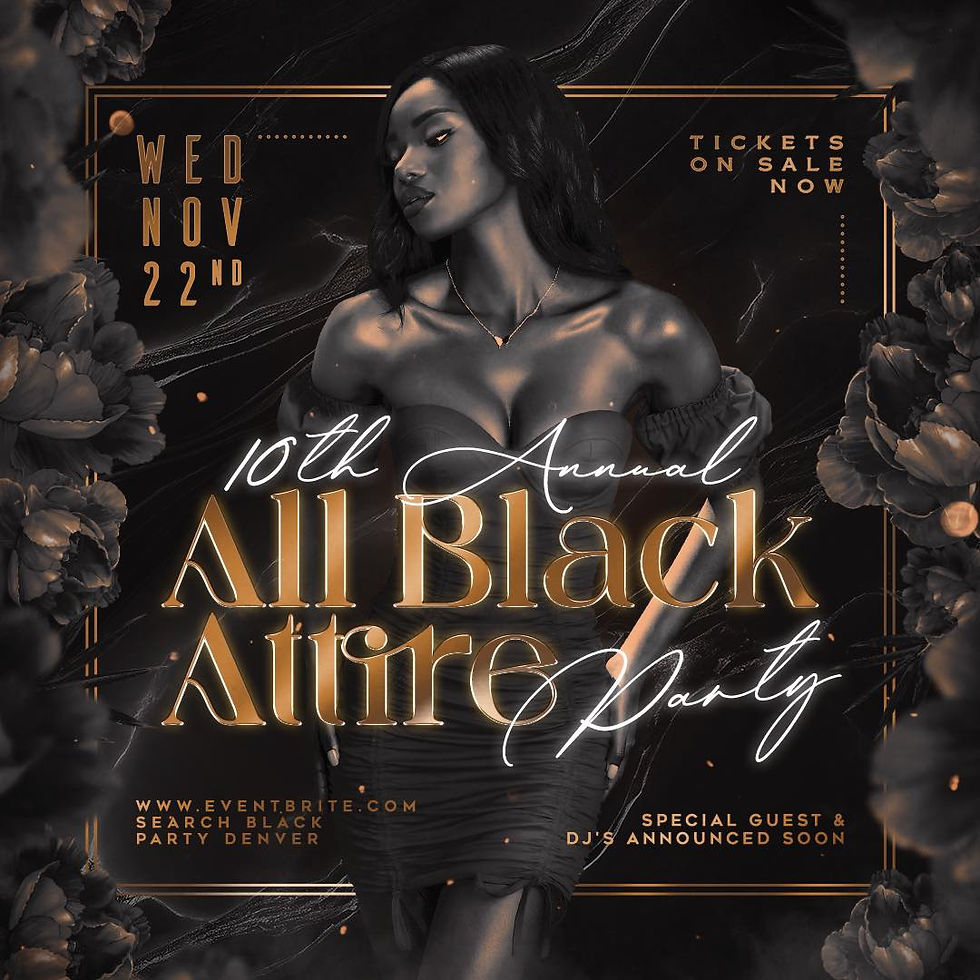 10th Annual All Black Attire Party
