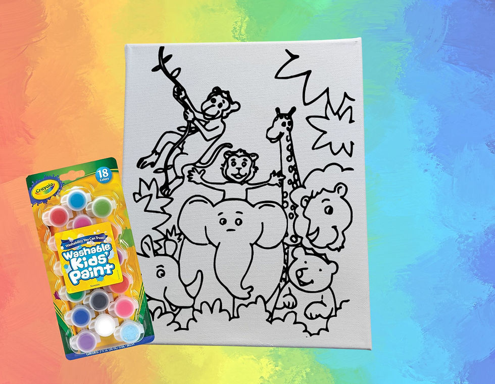 'Jungle' Paint Your Own Canvas