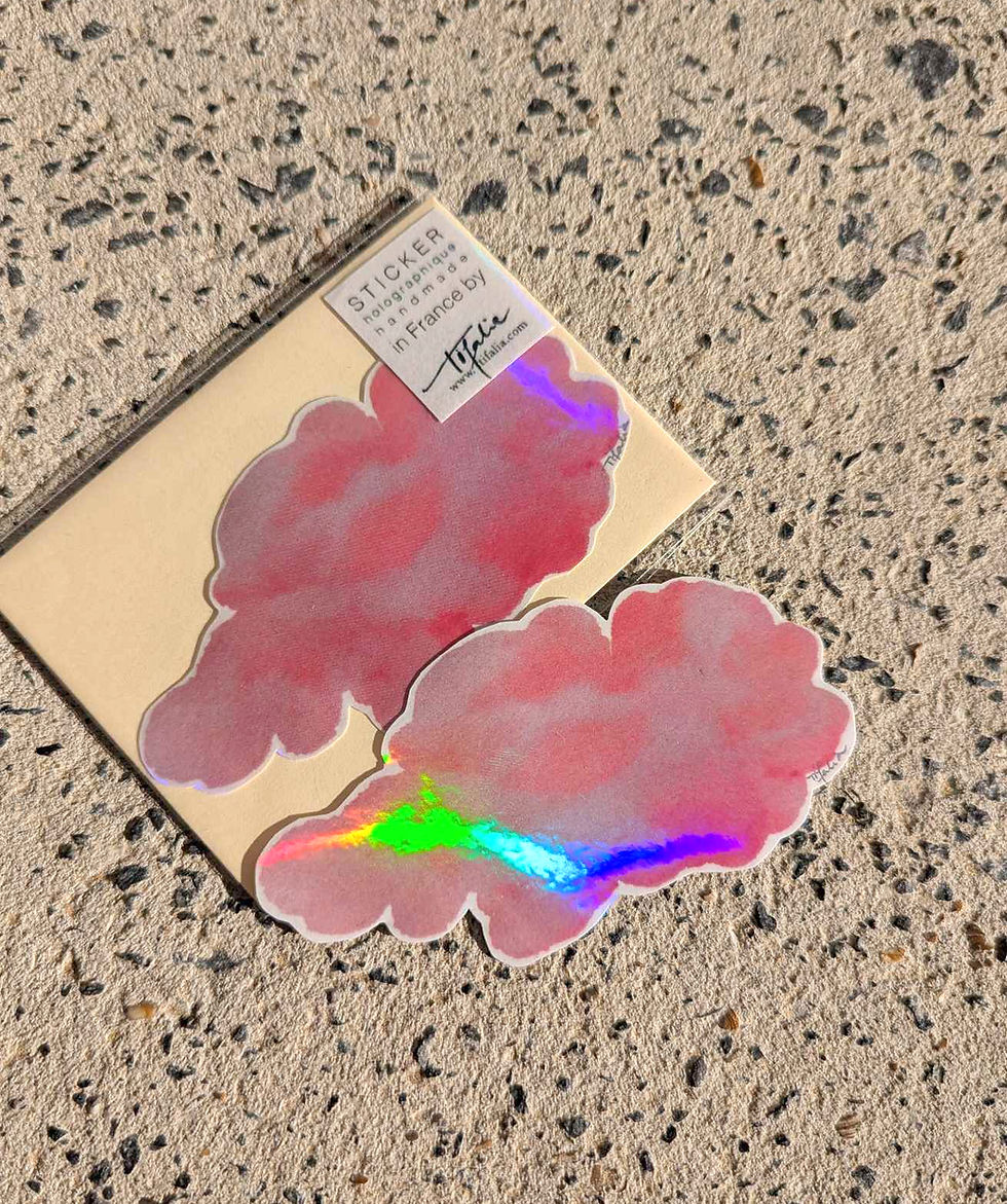 Miniature : Sticker "Nuage" holographique