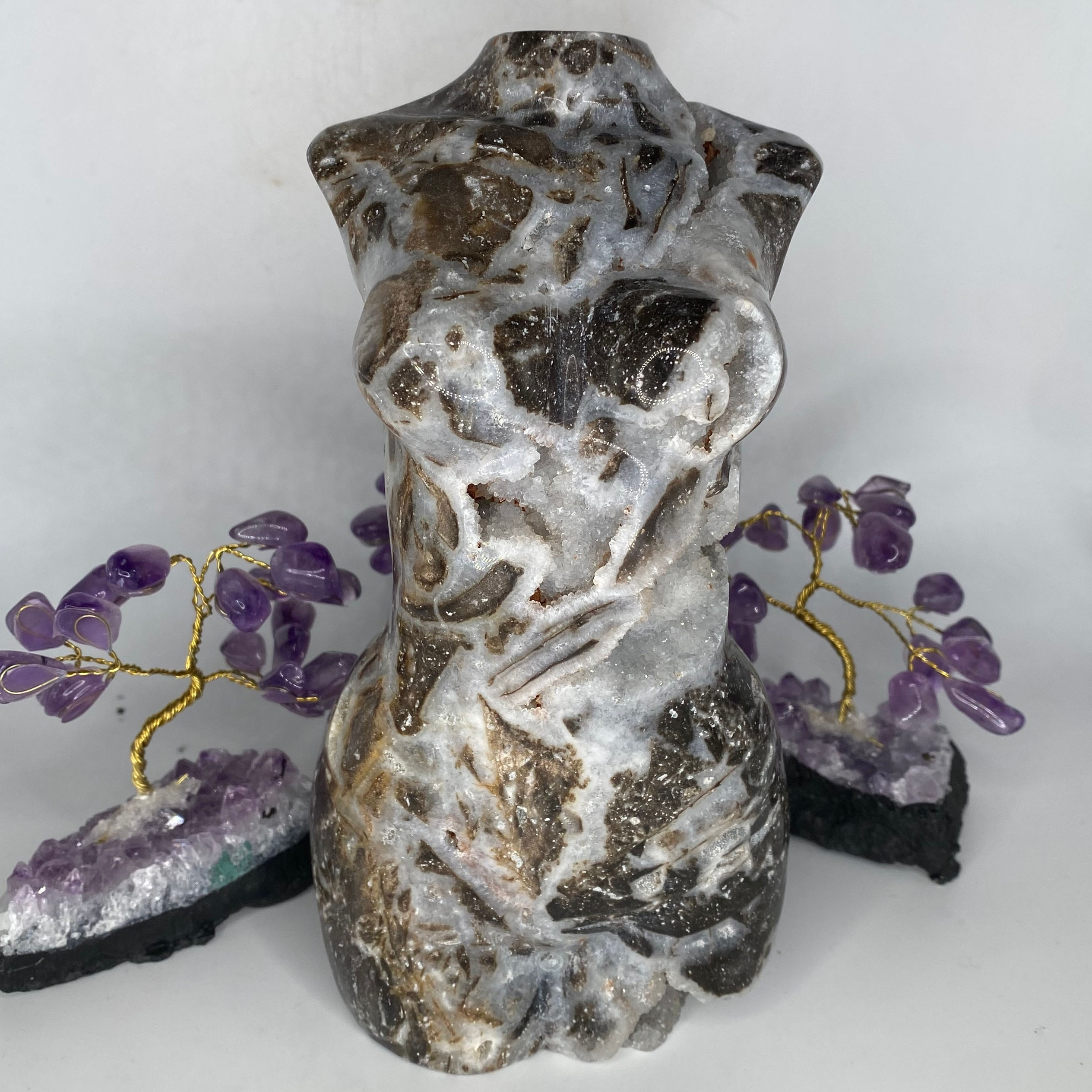 XL Druzy Sphalerite Goddess Body