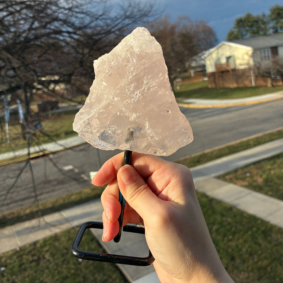 Miniatura: Rose Quartz on Stand
