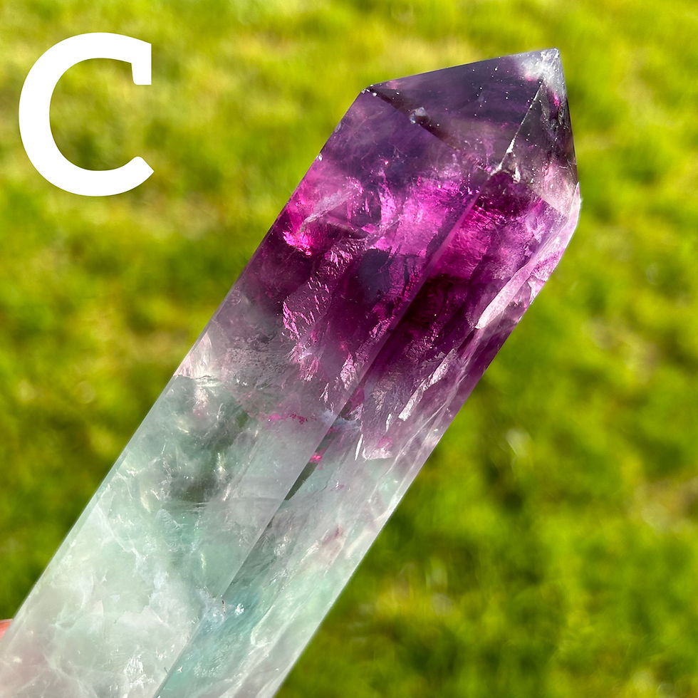 Thumbnail: Large Watermelon Fluorite Tower