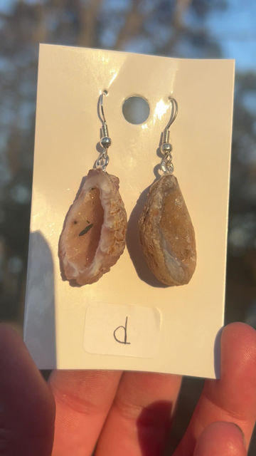 Thumbnail: Druzy Agate Geode Earrings