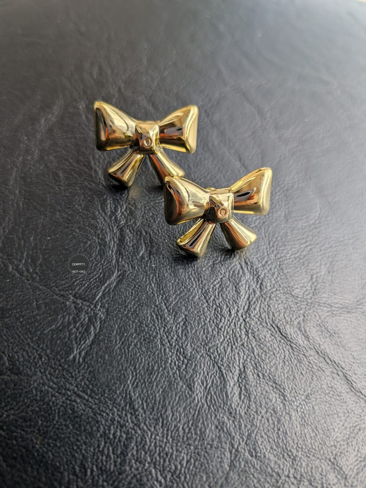 Golden Small Bow Fashion Studs