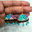 Thumbnail: Terracotta multi-coloured jhumka