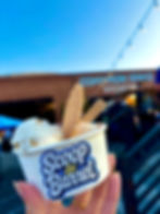 Scoop & Barrel dairy free handcrafted ice cream served at a community event