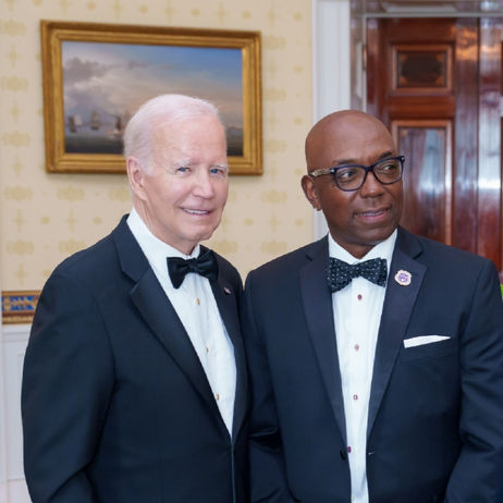 Larry Braggs White House Dinner with Joe Biden