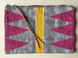 Large Hand Painted Pouch