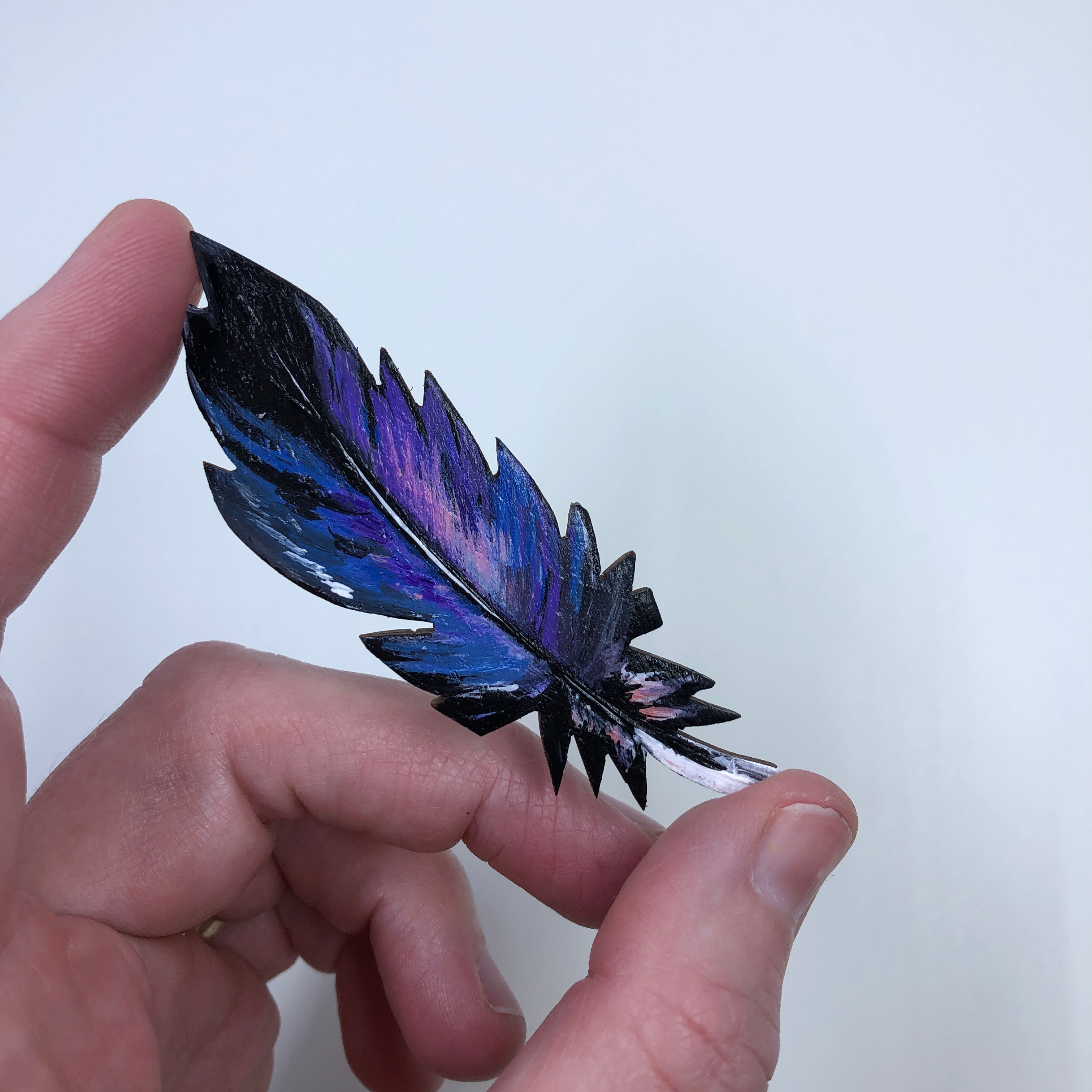 Grackle Feather Magnet or Pin