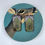 Thumbnail: Pressed Hellabore Petals Hand-Painted Wood Earrings