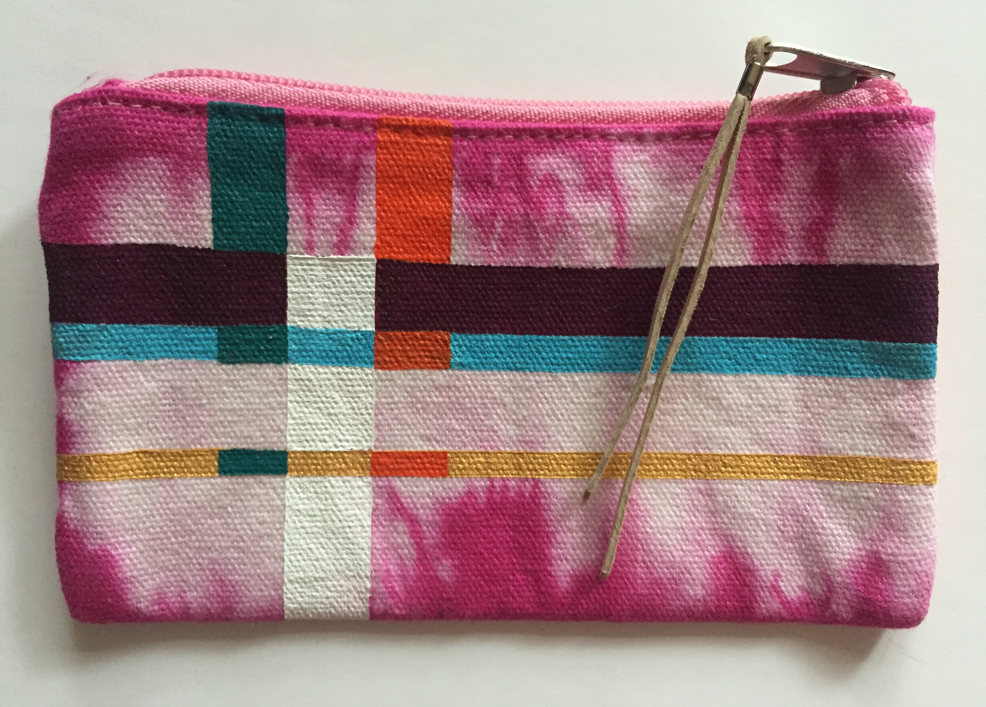 Small Hand Painted Pouch: Front