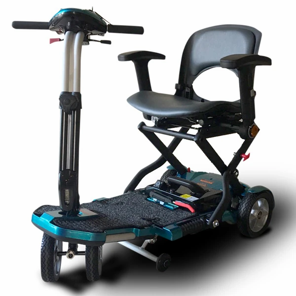 Thumbnail: EV Rider Transport Plus Folding Scooter, Blue