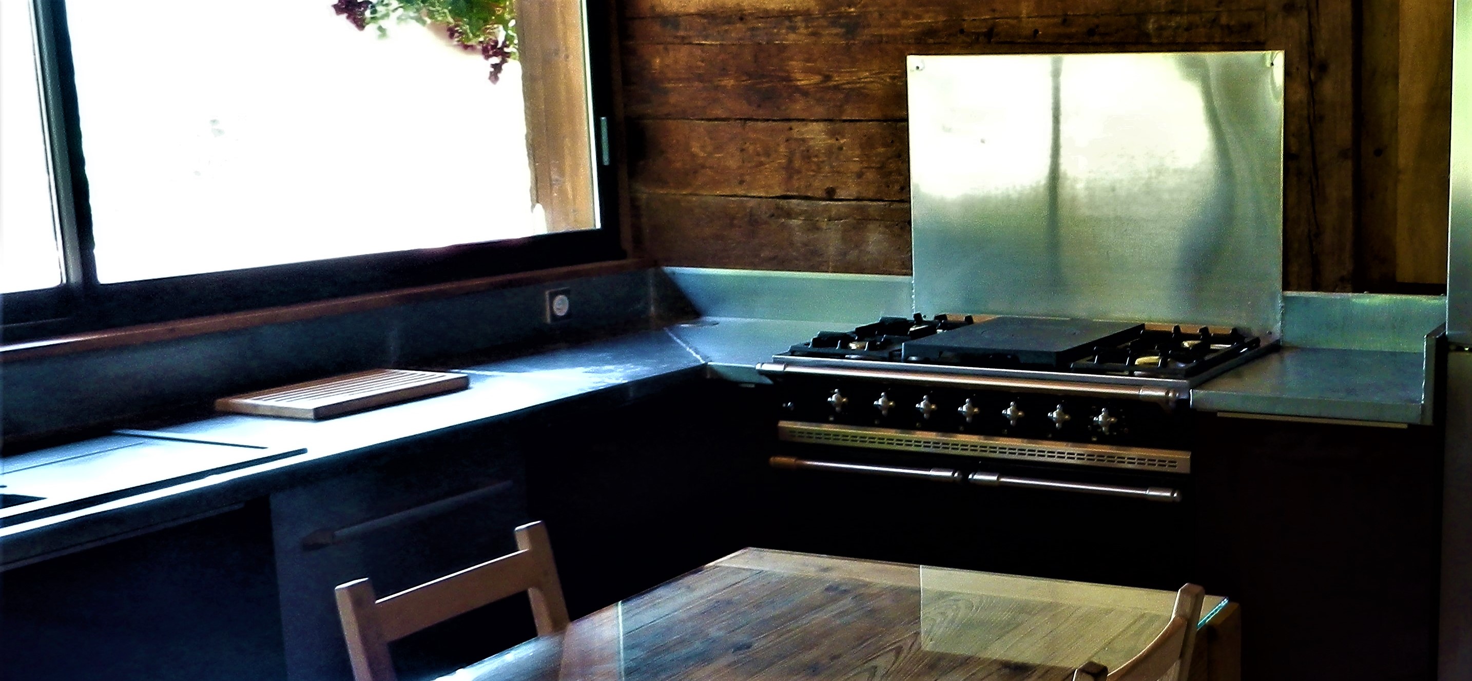 Plan de travail zinc sur mesure