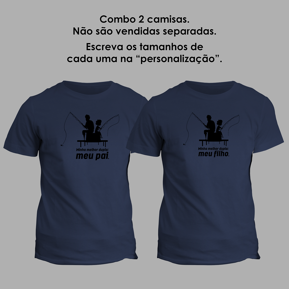 Miniatura: kit 2 Camisetas "Minha melhor Dupla."