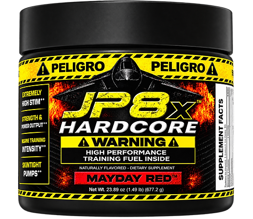 JP8x Hardcore - High Performance Training Fuel / Test Booster / Pre-workout