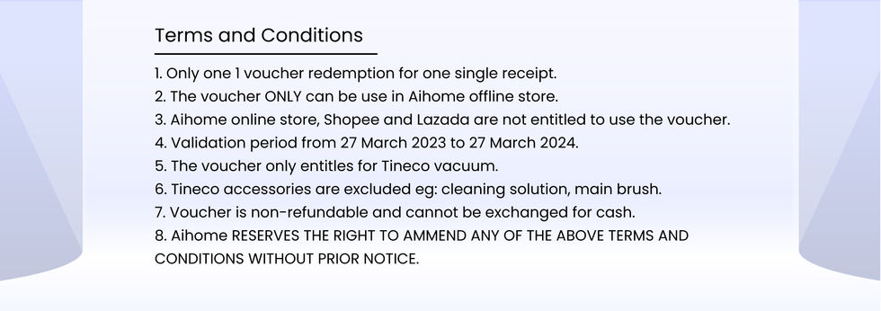 Aihome Tineco Voucher (Back)