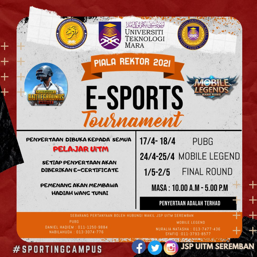 E-Sport Tournament (Piala Rektor 2021)