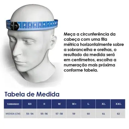 Medidas de capacete