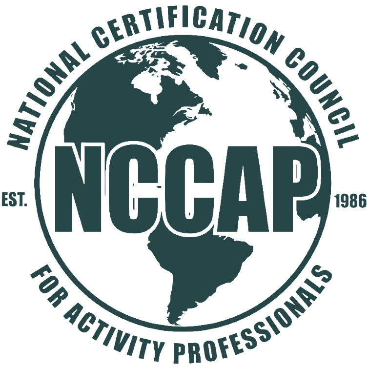 Certificación acreditada po la National Certification Council for Activity Professionals (NCCAP)