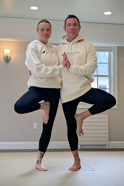 Aaron and Jody, tree pose