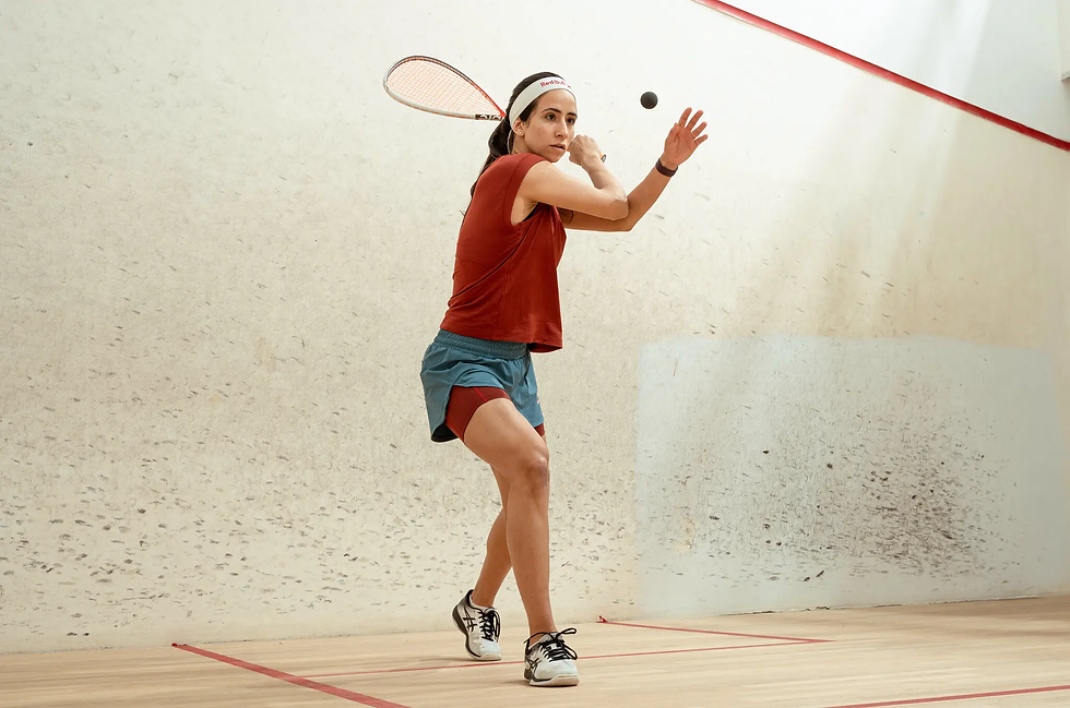 Gohar was 9 when she discovered her love for squash. “I’m a very structured, systematic person, and squash really appealed to me,” she said.Credit...Redbull, via Reuters Connect