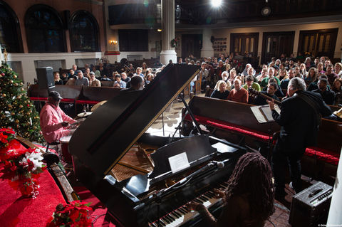 Mala Waldron performing at the Harlem Jazz Series
