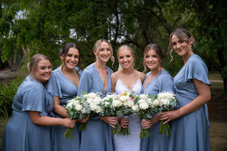 bride and bridesmaids