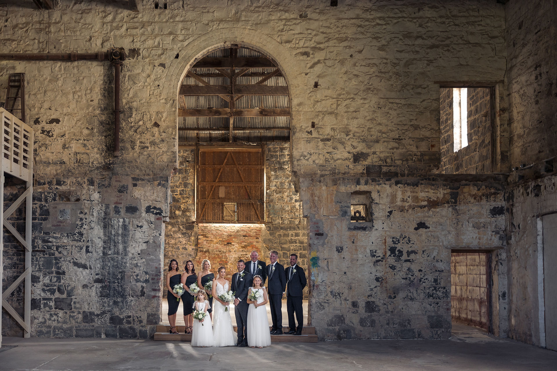 Bride and groom portrait
