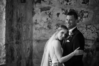 Bride and groom portrait