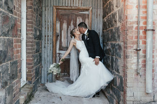 Bride and groom portrait