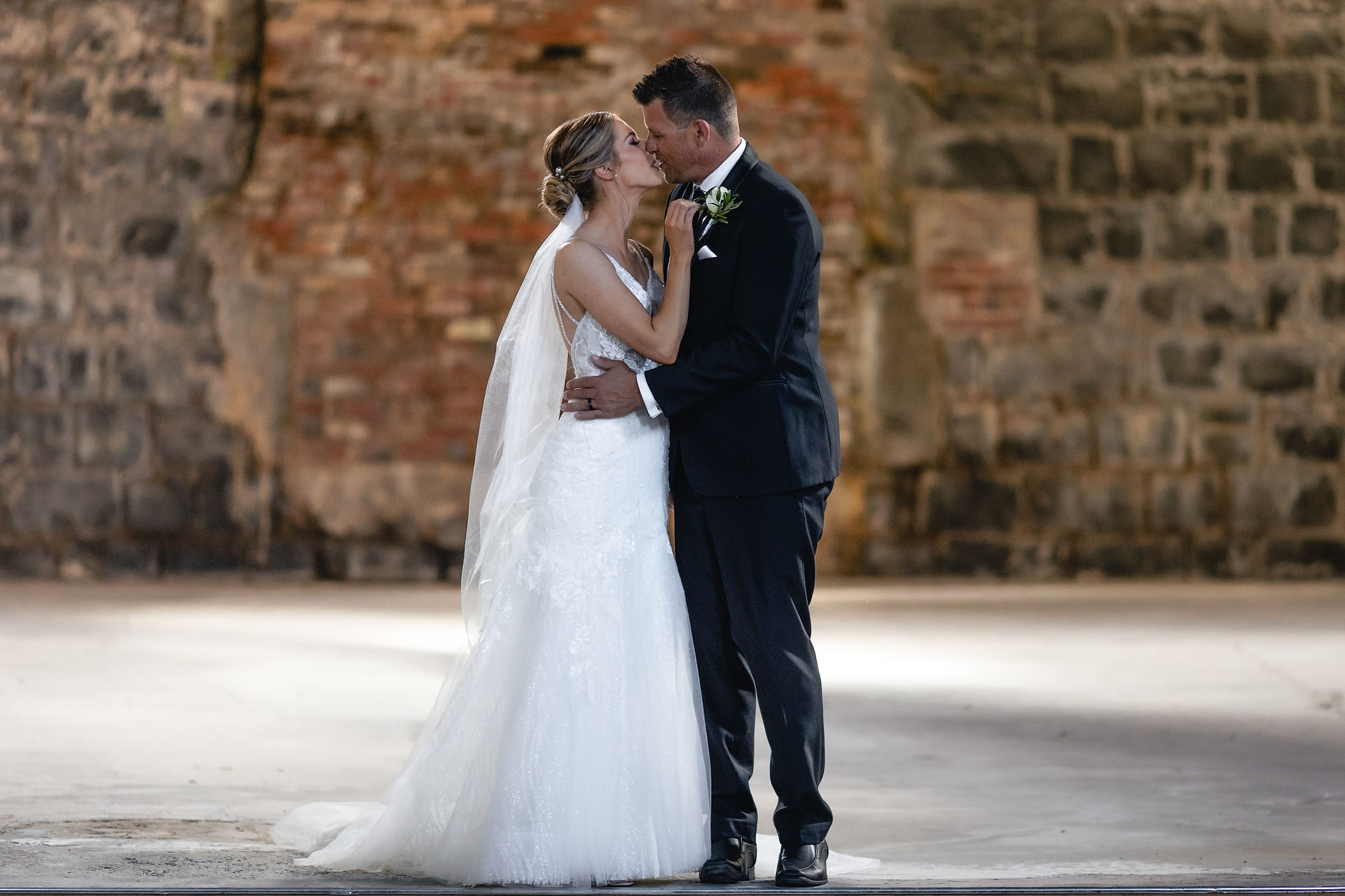 Bride and groom portrait