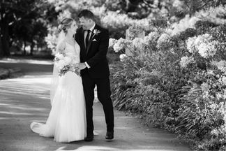 Bride and groom portrait